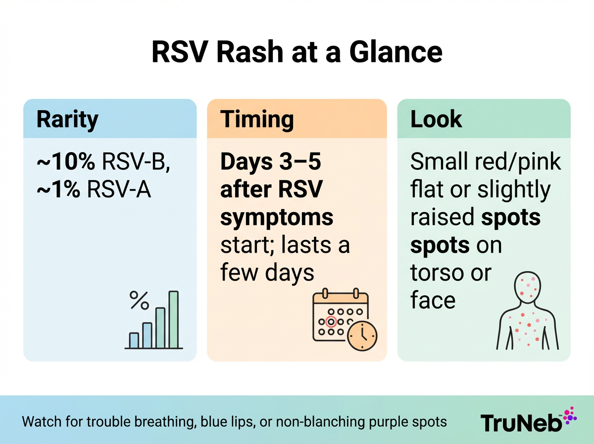 RSV rash at a glance infographic