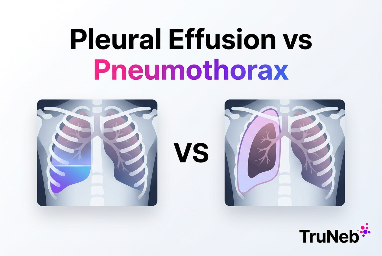 Pleural Effusion vs Pneumothorax: Causes, Symptoms, Imaging Differences & Emergency Treatment