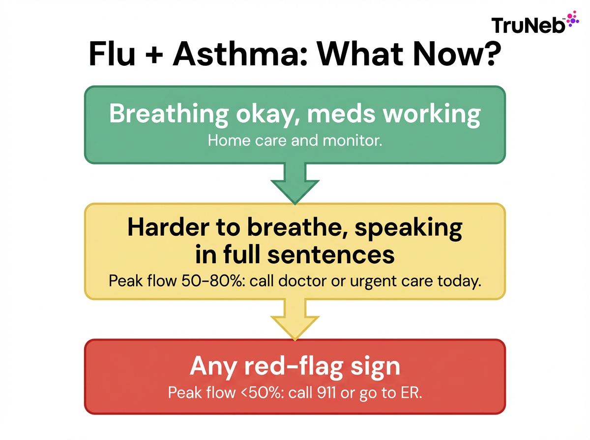Flu and asthma what now flowchart