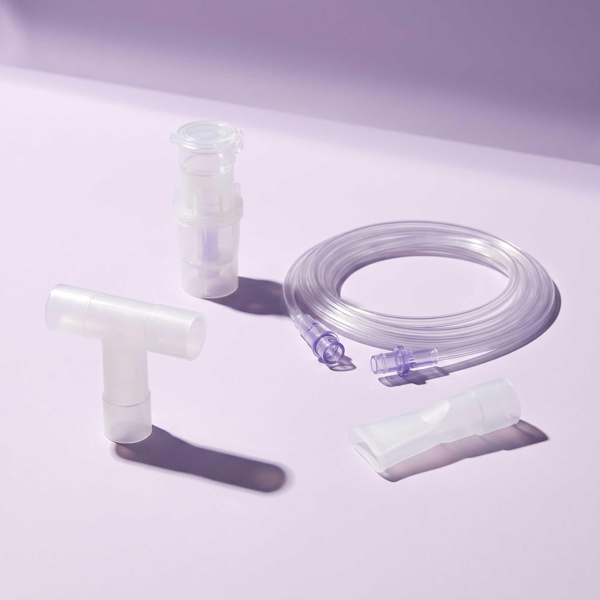 TruNeb™ Disposable Nebulizer Kit with T-Piece, 7-Foot Tubing and Mouthpiece