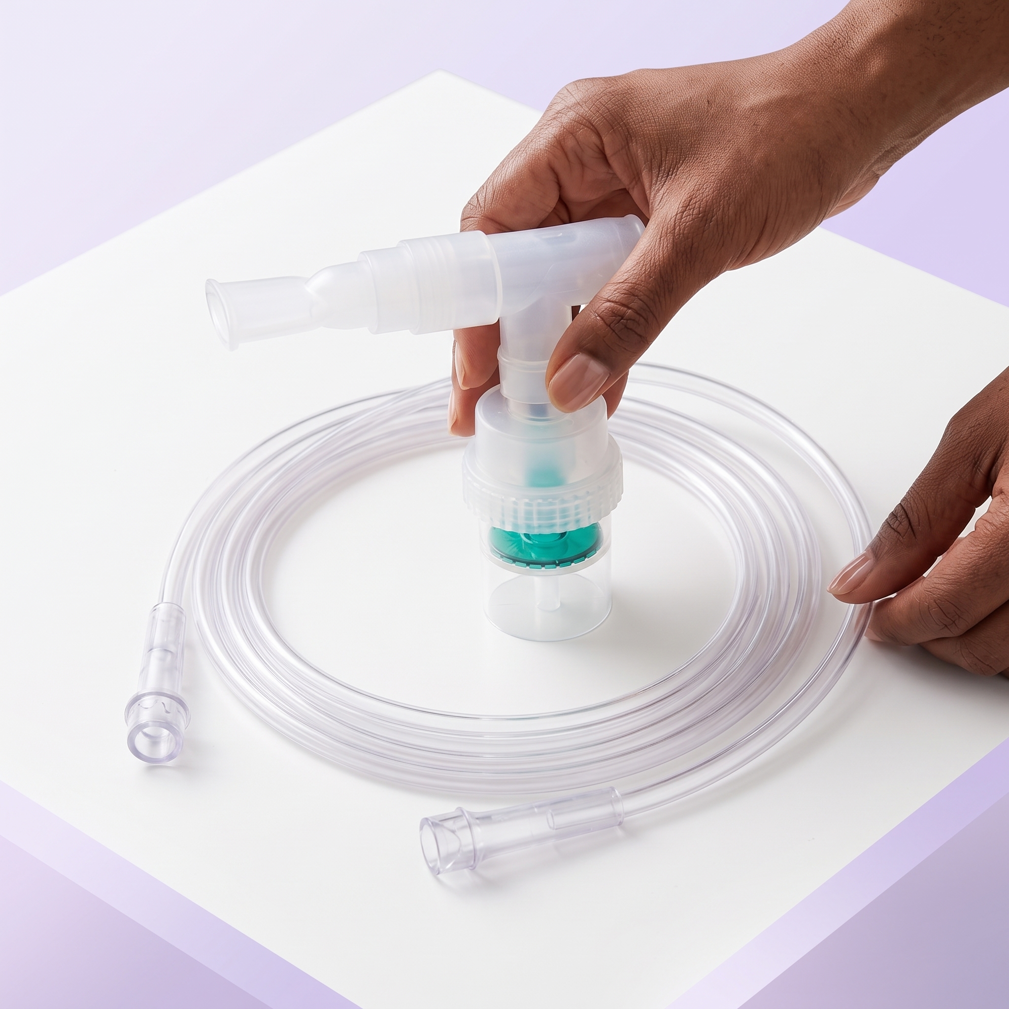 TruNeb™ Disposable Nebulizer Kit with T-Piece, 7-Foot Tubing and Mouthpiece
